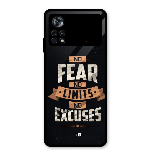 No Excuse Glass Back Case for Poco X4 Pro 5G