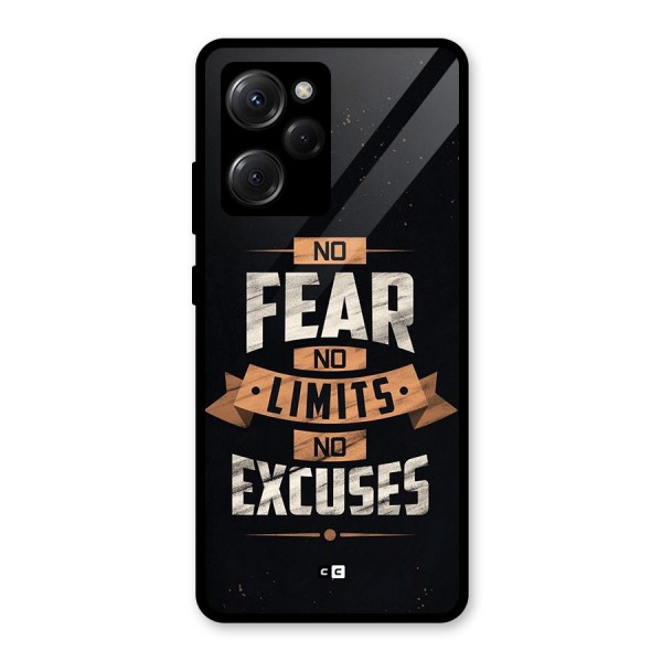 No Excuse Glass Back Case for Poco X5 Pro