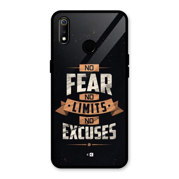 No Excuse Glass Back Case for Realme 3