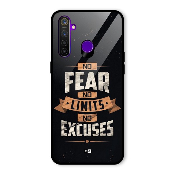 No Excuse Glass Back Case for Realme 5 Pro