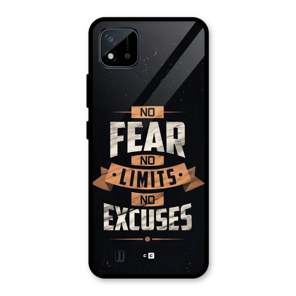 No Excuse Glass Back Case for Realme C11 2021