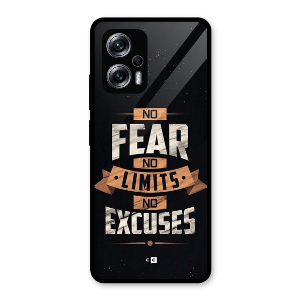 No Excuse Glass Back Case for Redmi K50i