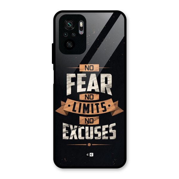 No Excuse Glass Back Case for Redmi Note 10