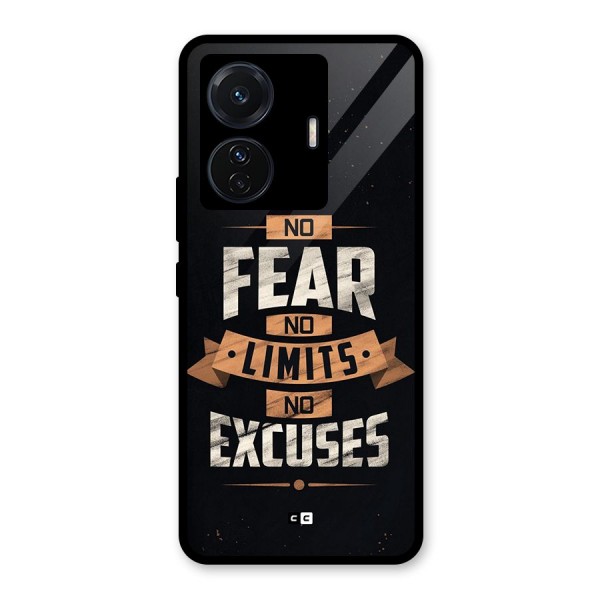 No Excuse Glass Back Case for Vivo T1 Pro