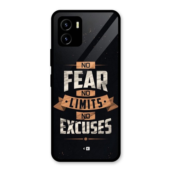 No Excuse Glass Back Case for Vivo Y15s