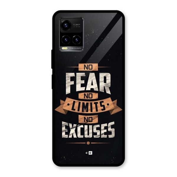 No Excuse Glass Back Case for Vivo Y21G