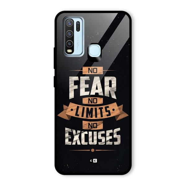 No Excuse Glass Back Case for Vivo Y30