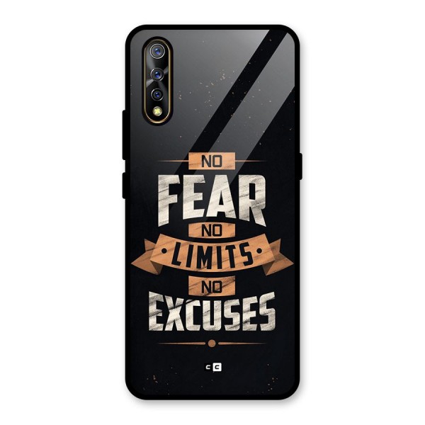 No Excuse Glass Back Case for Vivo Z1x