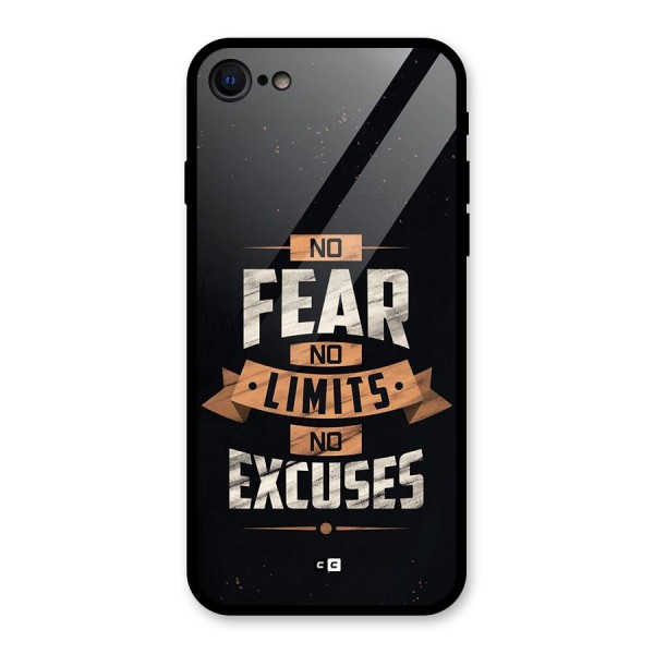 No Excuse Glass Back Case for iPhone 8