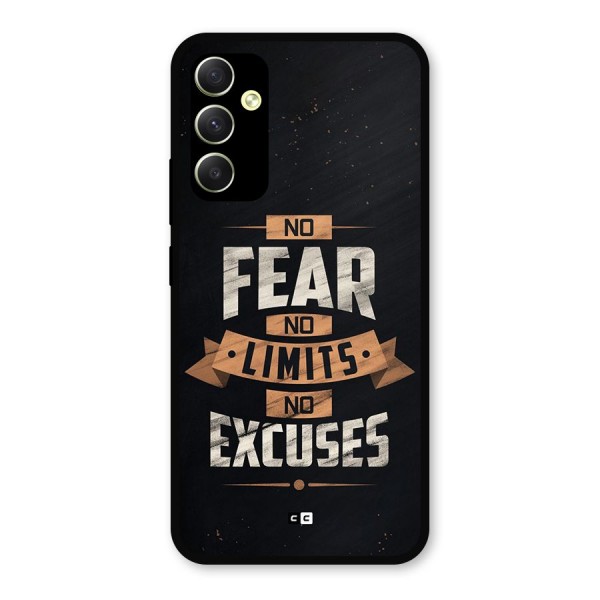 No Excuse Metal Back Case for Galaxy A34