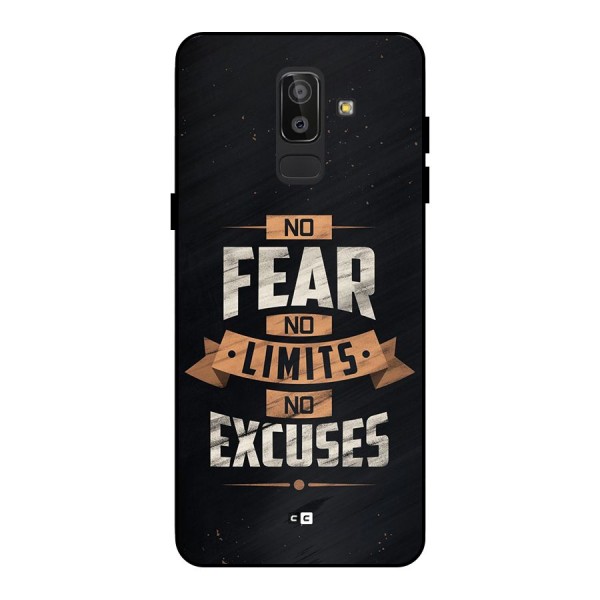 No Excuse Metal Back Case for Galaxy J8