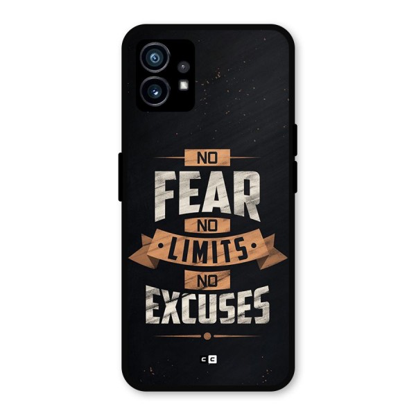 No Excuse Metal Back Case for Nothing Phone 1