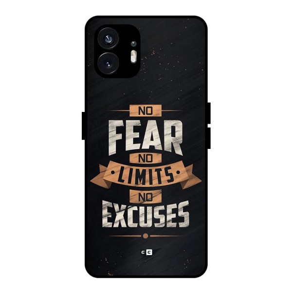 No Excuse Metal Back Case for Nothing Phone 2