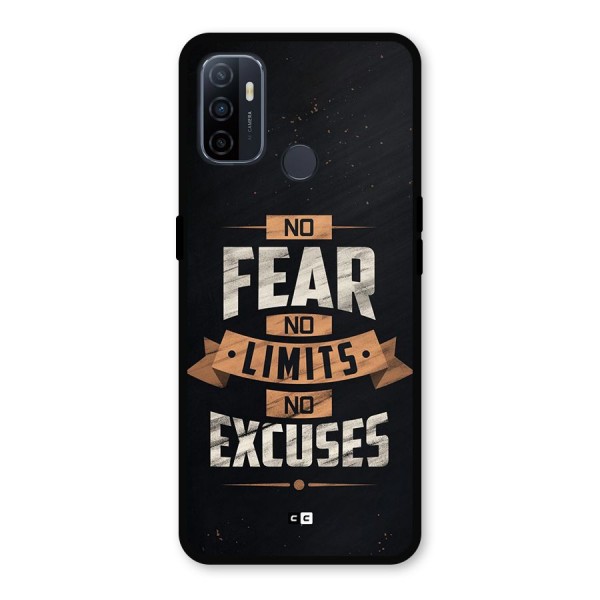 No Excuse Metal Back Case for Oppo A53