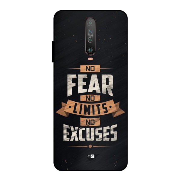 No Excuse Metal Back Case for Poco X2