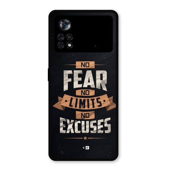 No Excuse Metal Back Case for Poco X4 Pro 5G