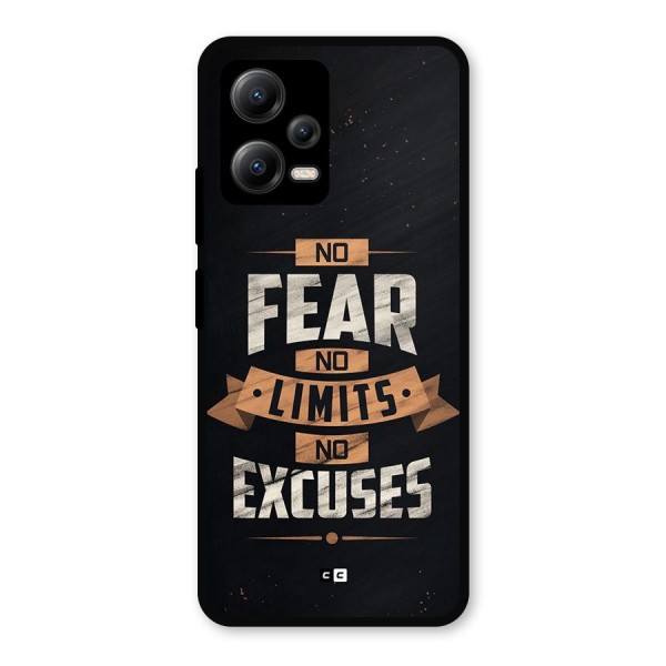 No Excuse Metal Back Case for Poco X5