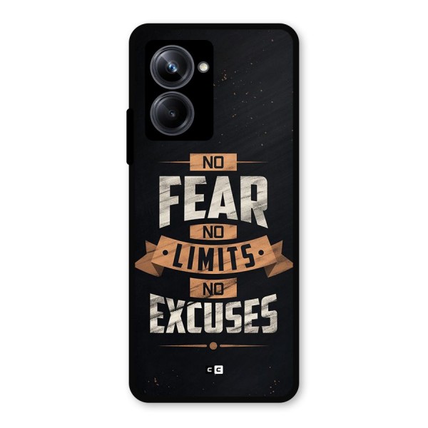 No Excuse Metal Back Case for Realme 10 Pro