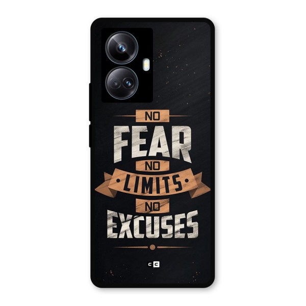 No Excuse Metal Back Case for Realme 10 Pro Plus