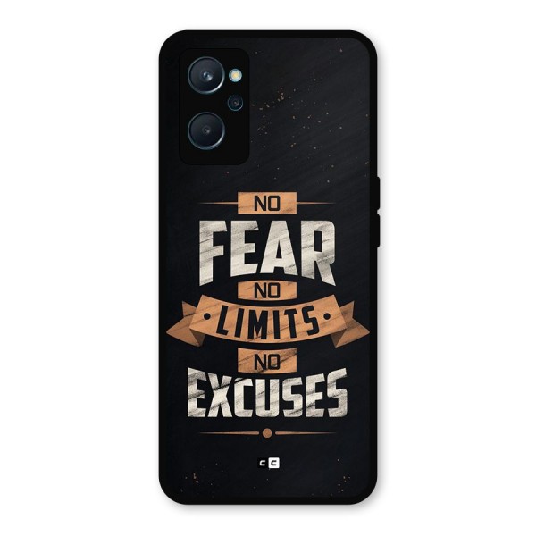 No Excuse Metal Back Case for Realme 9i