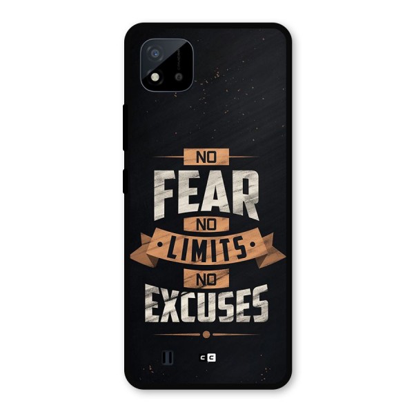 No Excuse Metal Back Case for Realme C11 2021