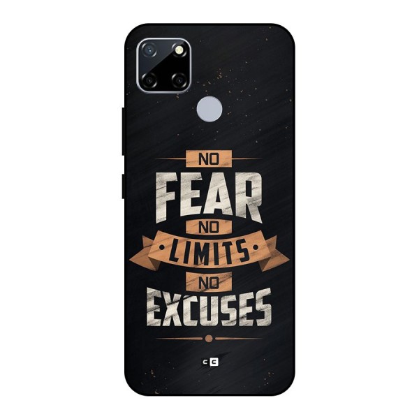 No Excuse Metal Back Case for Realme Narzo 20