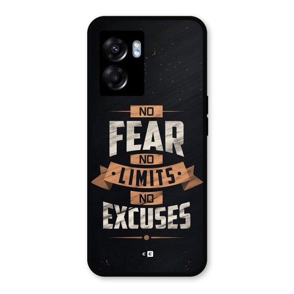 No Excuse Metal Back Case for Realme Narzo 50 5G