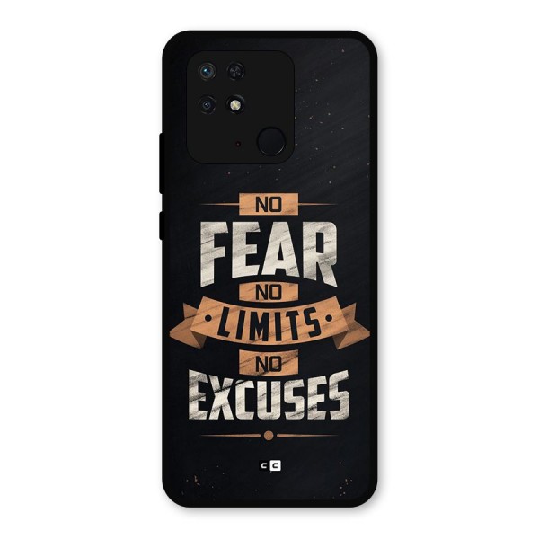 No Excuse Metal Back Case for Redmi 10