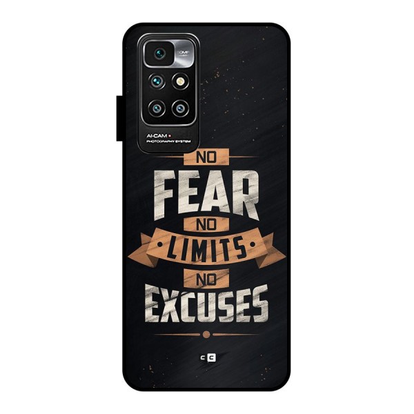 No Excuse Metal Back Case for Redmi 10 Prime