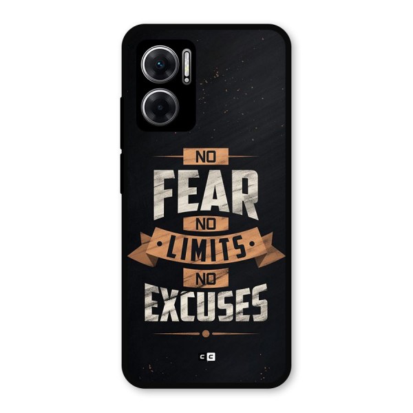 No Excuse Metal Back Case for Redmi 11 Prime 5G