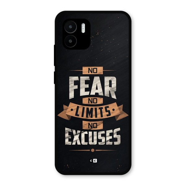 No Excuse Metal Back Case for Redmi A2