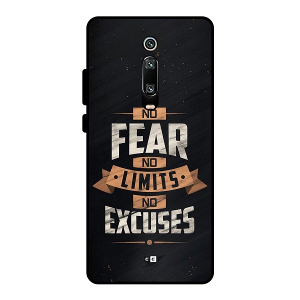 No Excuse Metal Back Case for Redmi K20 Pro