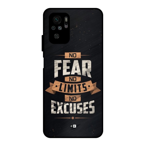 No Excuse Metal Back Case for Redmi Note 10S