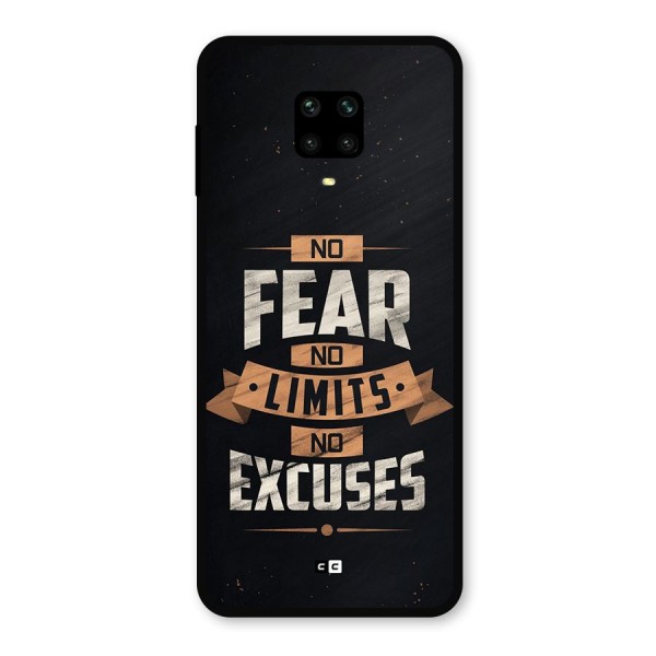 No Excuse Metal Back Case for Redmi Note 10 Lite