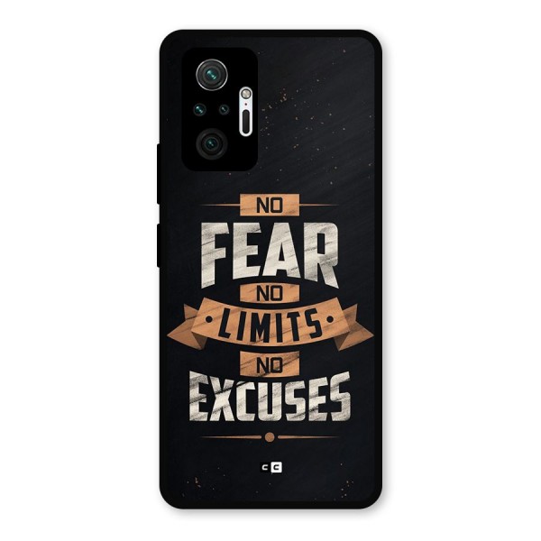 No Excuse Metal Back Case for Redmi Note 10 Pro