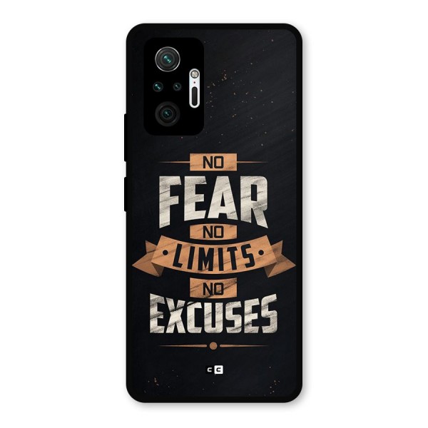 No Excuse Metal Back Case for Redmi Note 10 Pro Max