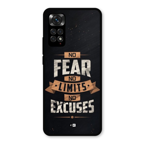 No Excuse Metal Back Case for Redmi Note 11