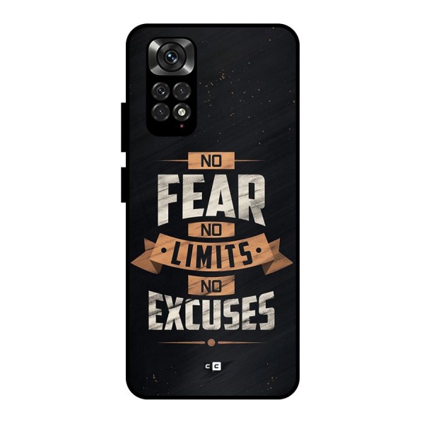 No Excuse Metal Back Case for Redmi Note 11 Pro