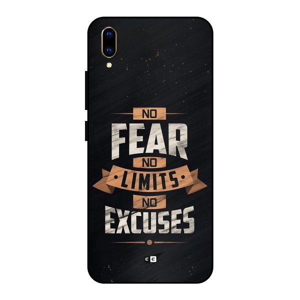 No Excuse Metal Back Case for Vivo V11 Pro