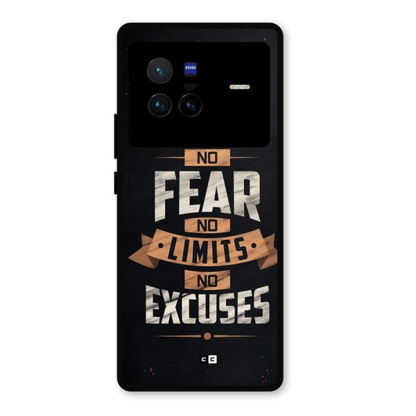 No Excuse Metal Back Case for Vivo X80