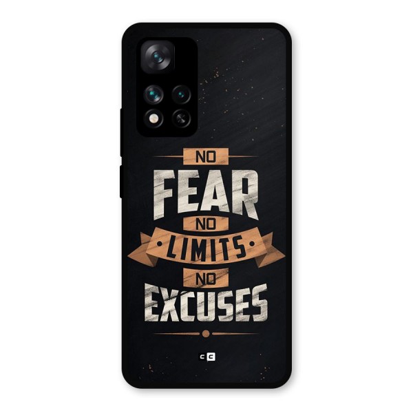 No Excuse Metal Back Case for Xiaomi 11i Hypercharge 5G