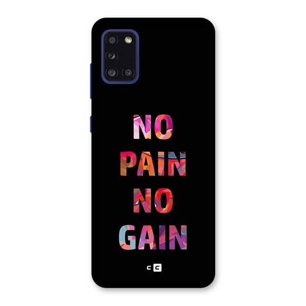 No Pain No Gain Back Case for Galaxy A31