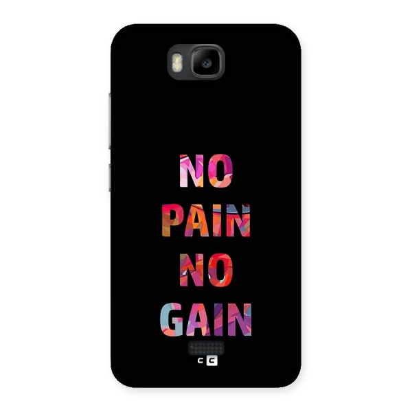 No Pain No Gain Back Case for Honor Bee