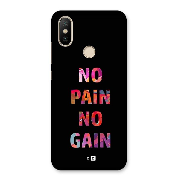 No Pain No Gain Back Case for Mi A2