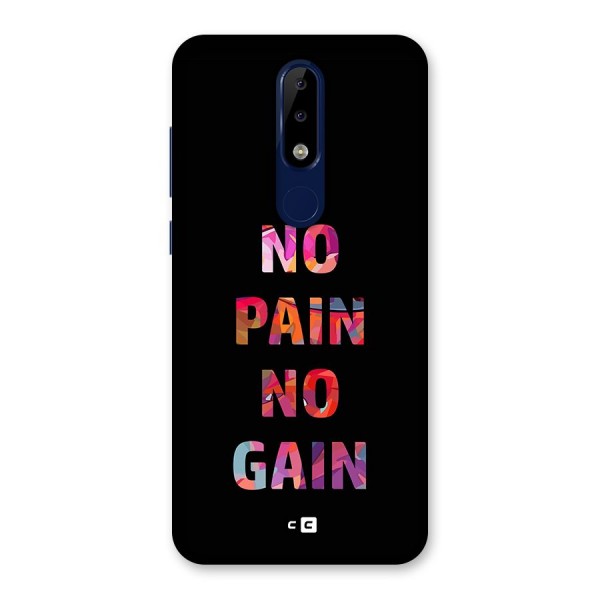 No Pain No Gain Back Case for Nokia 5.1 Plus