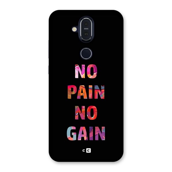 No Pain No Gain Back Case for Nokia 8.1