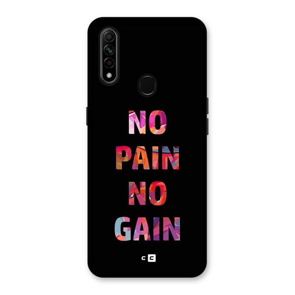 No Pain No Gain Back Case for Oppo A31