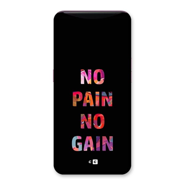 No Pain No Gain Back Case for Oppo Find X