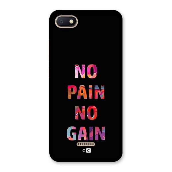 No Pain No Gain Back Case for Redmi 6A