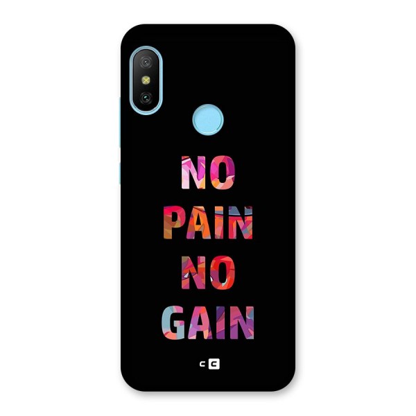 No Pain No Gain Back Case for Redmi 6 Pro